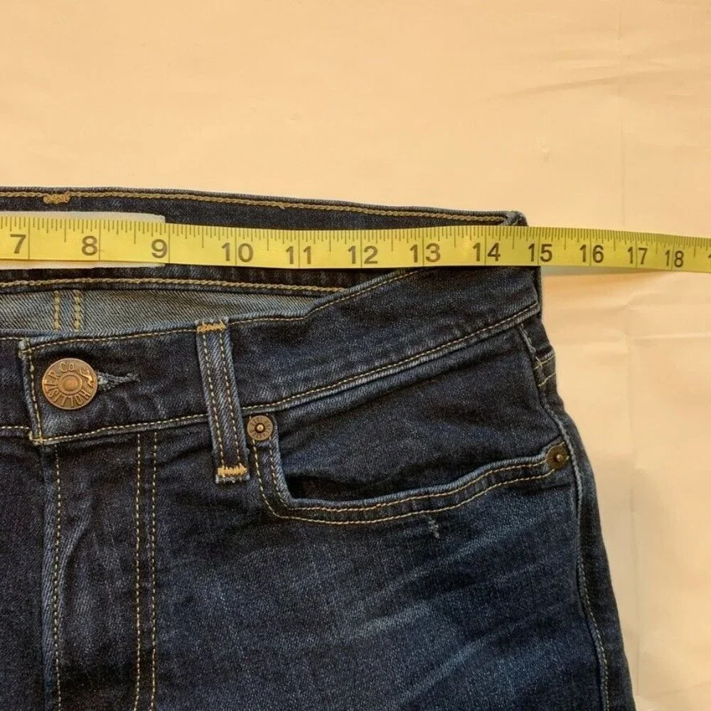Hollister Epic Flex Classic Straight Jeans Men 29x30 Stretch Dark Blue Denim NEW